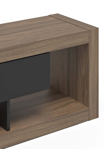 TEMAHOME Nara TV-bord 175 Low - Valn�d/Sort - 175 cm
