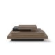 TEMAHOME Slate Couchtisch - Walnuss/Schwarz - 110x110 cm