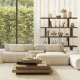 TEMAHOME Slate Couchtisch - Walnuss/Schwarz - 110x110 cm