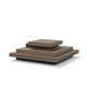 TEMAHOME Slate Couchtisch - Walnuss/Schwarz - 110x110 cm