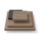 TEMAHOME Slate Couchtisch - Walnuss/Schwarz - 110x110 cm
