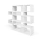 TEMAHOME London Bokhylla 002 - Vit - 156x160 cm