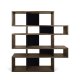 TEMAHOME London Bokhylla 002 - Valn&ouml;t/Svart - 156x160x34 cm