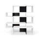 TEMAHOME London Bokhylla 002 - Vit/Svart - 156 x 160 cm