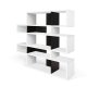 TEMAHOME London Bokhylla 002 - Vit/Svart - 156 x 160 cm