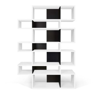 TEMAHOME London Bokhylla 003 - Vit/Svart - 156x220 cm