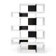 TEMAHOME London Bokhylla 003 - Vit/Svart - 156x220 cm