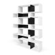 TEMAHOME London Bokhylla 003 - Vit/Svart - 156x220 cm