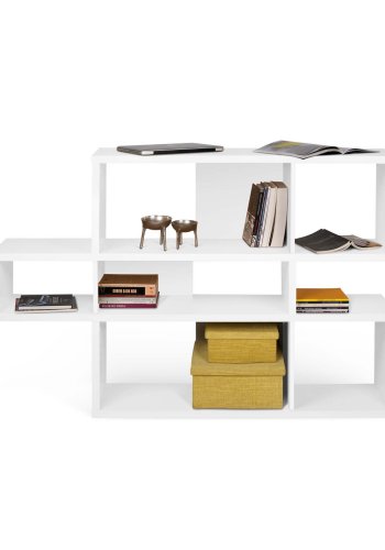 TEMAHOME London Bokhylla 001 - Vit, 156x100x34 cm
