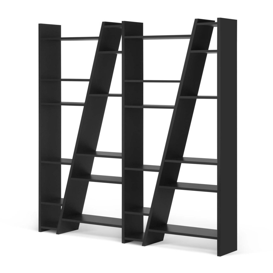 TEMAHOME Delta Bokhylla 004 - Svart 190x195 cm