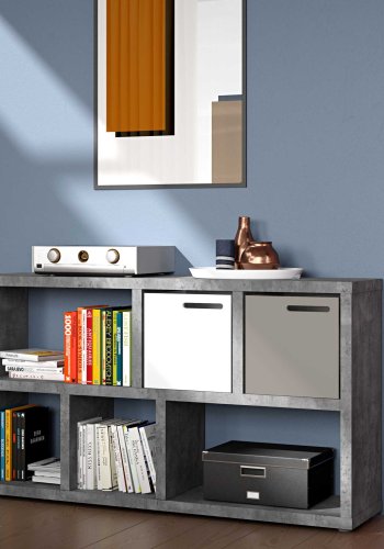 TEMAHOME Berlin Konsolbord - Gr� betonlook, 150 cm