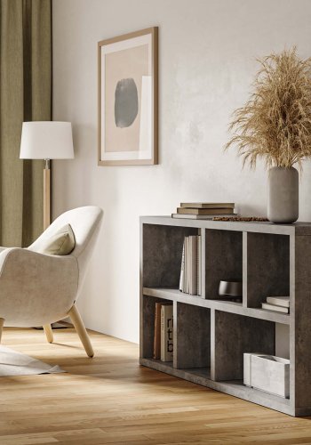 TEMAHOME Berlin Konsolbord - Gr� betonlook, 150 cm