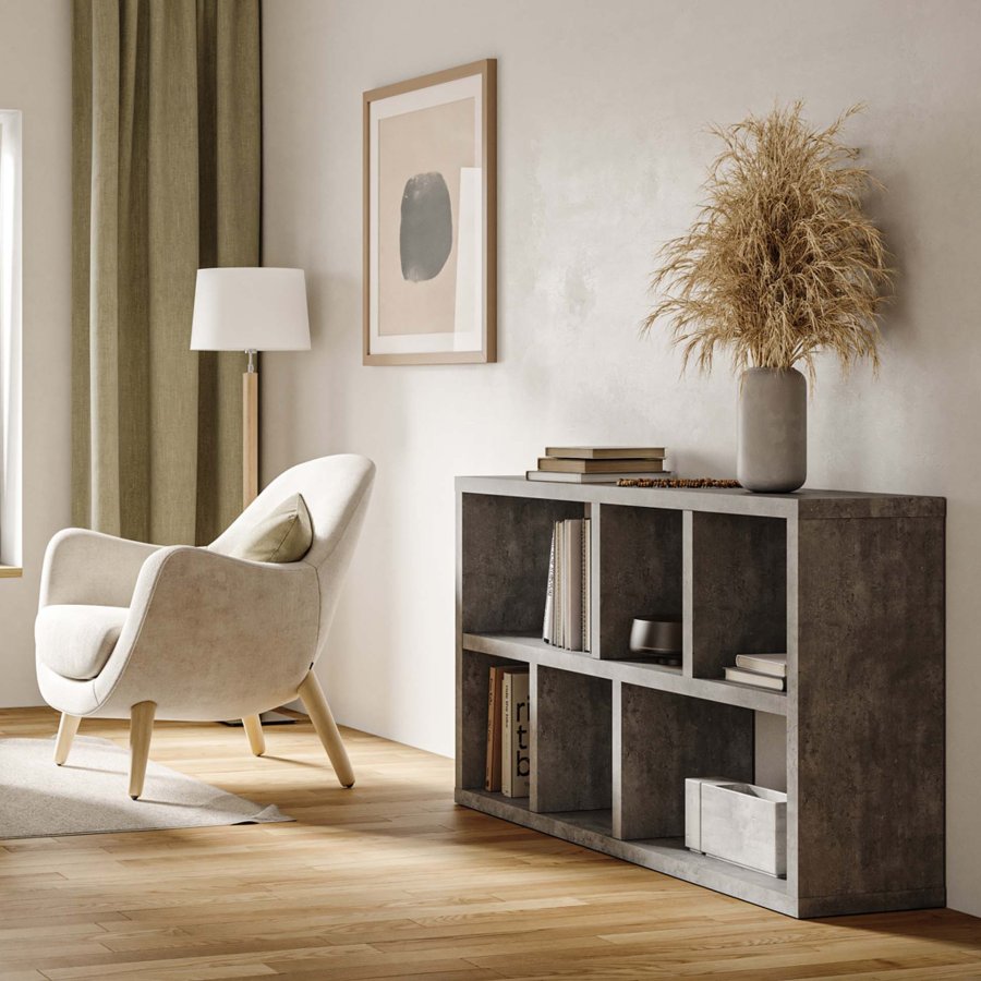 TEMAHOME Berlin Konsolbord - Gr� betonlook, 150 cm