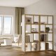 TEMAHOME Berlin Bokhylla 70 4L - Vit/Natur - 70x159 cm