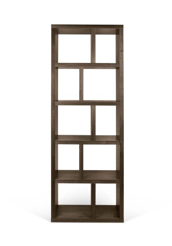TEMAHOME Berlin Bokhylla - Valn&ouml;tsfaner, 5 hyllor, 70 cm