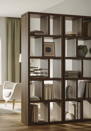 TEMAHOME Berlin Bokhylla - Valn&ouml;tsfaner, 5 hyllor, 70 cm