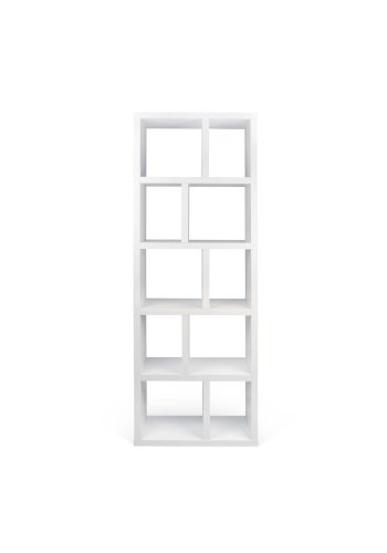 TEMAHOME Berlin Bokhylla - Vit, 5 niv�er, 70x34x198 cm