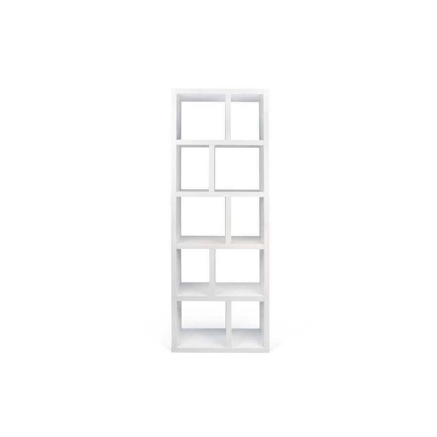TEMAHOME Berlin Bokhylla - Vit, 5 niv�er, 70x34x198 cm