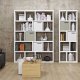 TEMAHOME Berlin Bokhylla - Vit, 5 niv�er, 70x34x198 cm