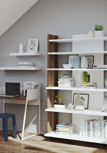 TEMAHOME Balda Vegghylle - Hvit, 60 cm