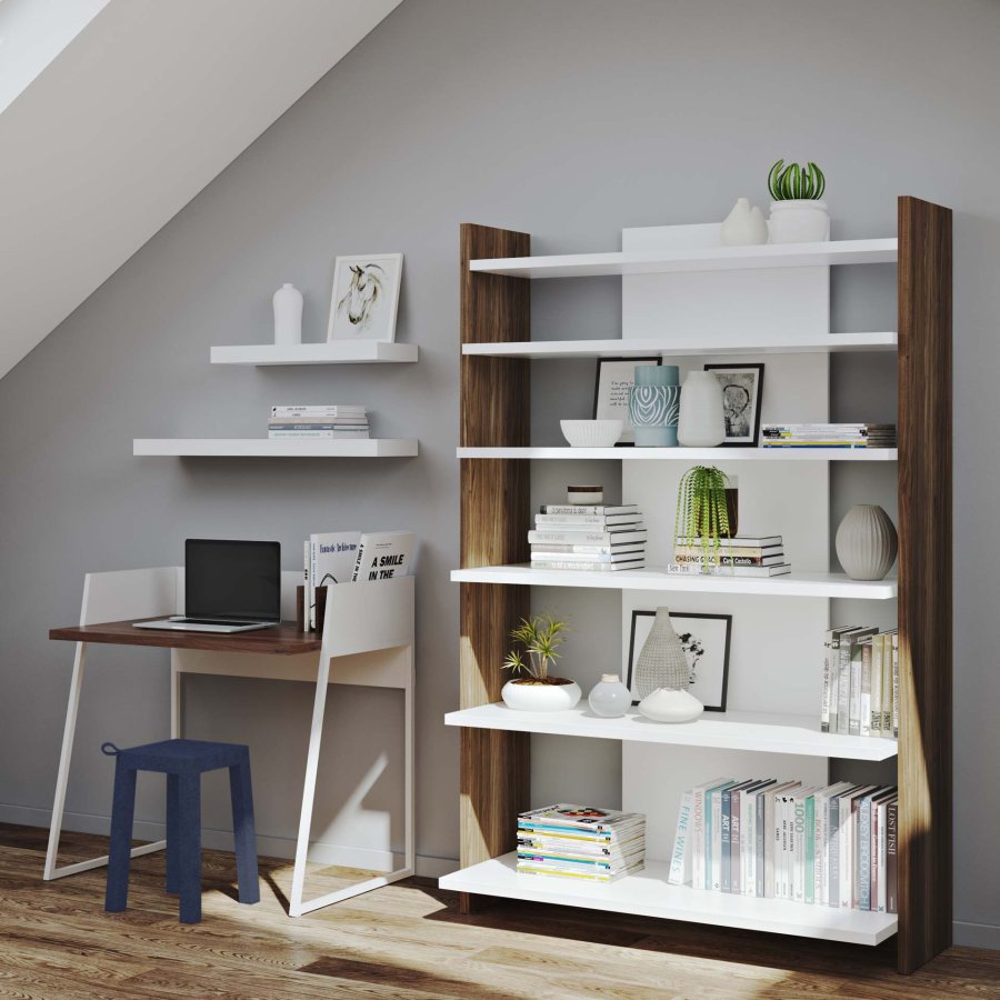 TEMAHOME Balda Vegghylle - Hvit, 60 cm