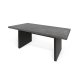 TEMAHOME Detroit Spisebord - Gr� betonlook og sort, 160x80 cm