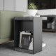 TEMAHOME Klaus Sidebord - Gr� beton-look/Sort - 38x45x55 cm