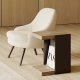 TEMAHOME Klaus Beistelltisch - Schwarz/Walnuss/Beton - 38x45x55 cm