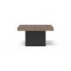 TEMAHOME Chess Beistelltisch - Walnuss/Schwarz - 88x65 cm