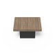 TEMAHOME Chess Beistelltisch - Walnuss/Schwarz - 88x65 cm