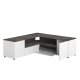 TEMAHOME Angle TV-bord - Hvid/Gr�/Natur, 130 cm
