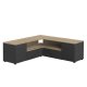 TEMAHOME Angle TV-bord - Sort/Natur eg - 130 cm