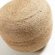KAVE HOME Dip puff - naturlig jute, rund (50) 