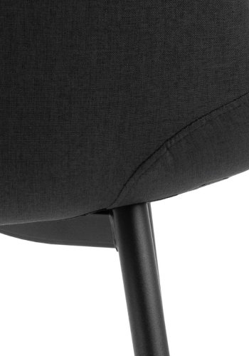 ACT NORDIC Celia spisestuestol - sort stoff og sort stl