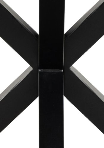 ACT NORDIC Heaven Esstisch, rund – graue Keramik und schwarzer Stahl (119)