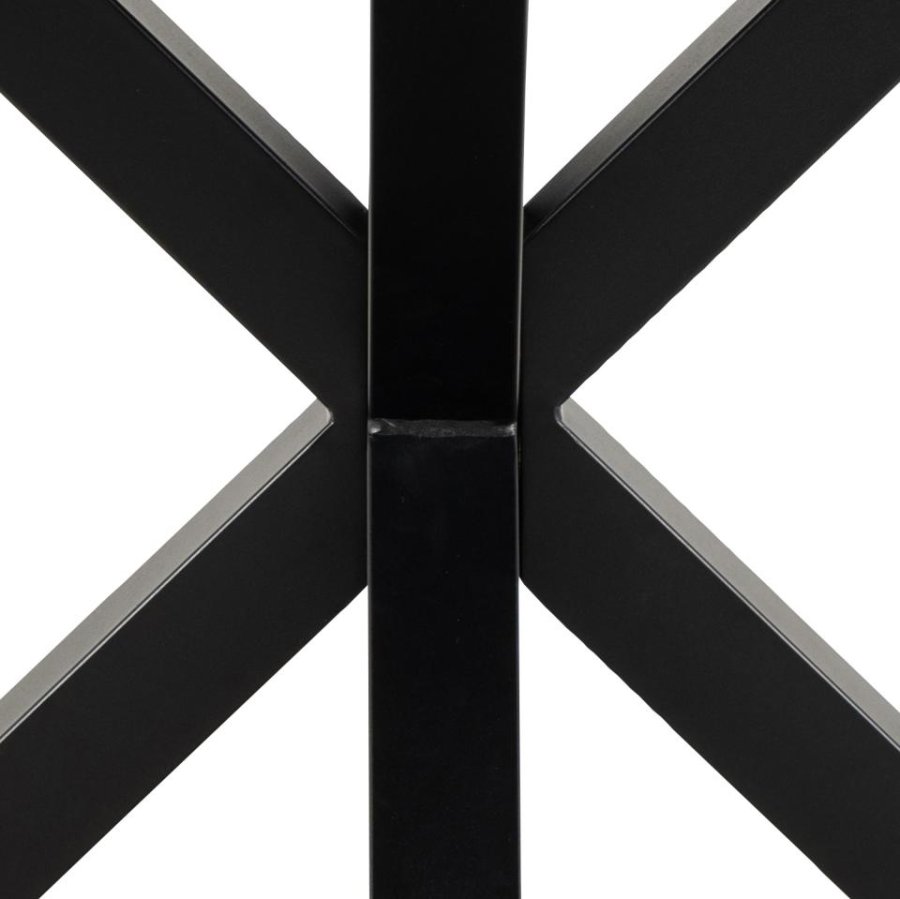 ACT NORDIC Heaven Esstisch, rund – graue Keramik und schwarzer Stahl (119)