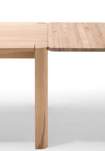 NocNoi Aakjr Erweiterungsplatte - natürliche Wildeiche, abgerundete Ecke, (50x95)