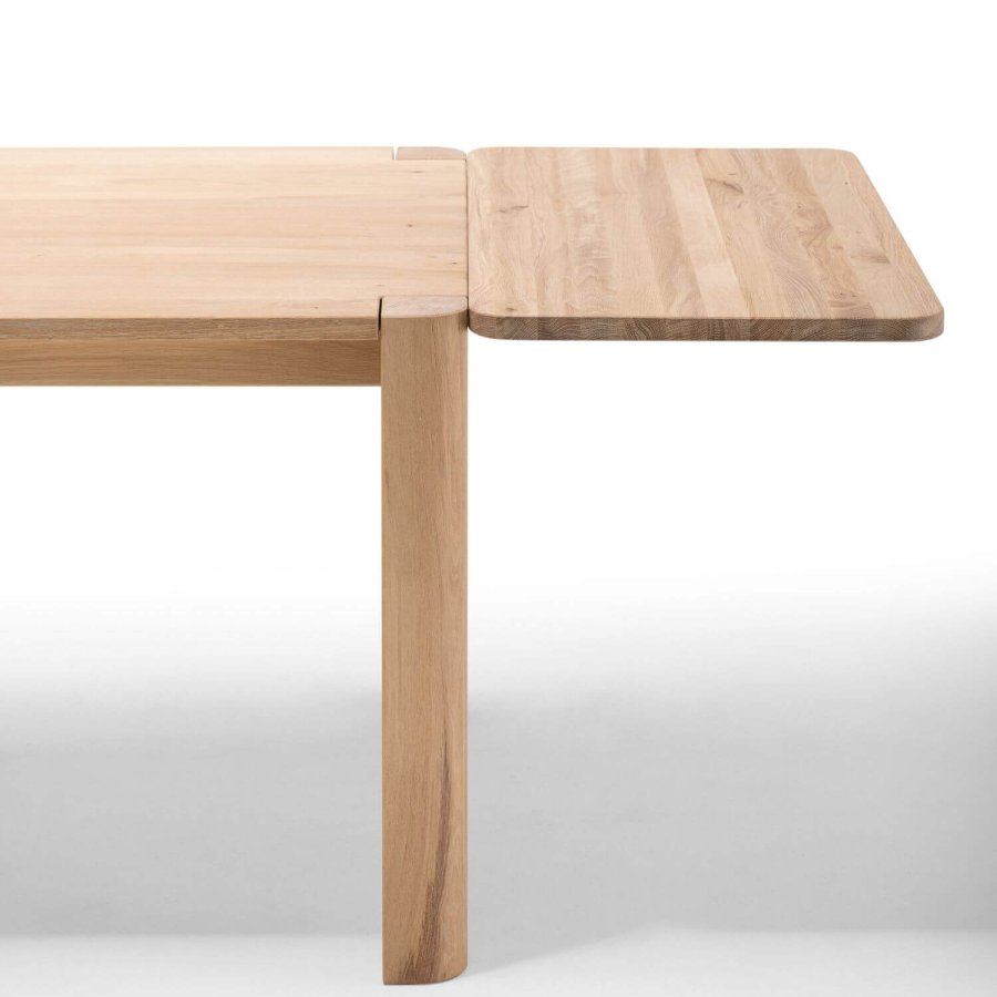 NocNoi Aakjr Erweiterungsplatte - natürliche Wildeiche, abgerundete Ecke, (50x95)