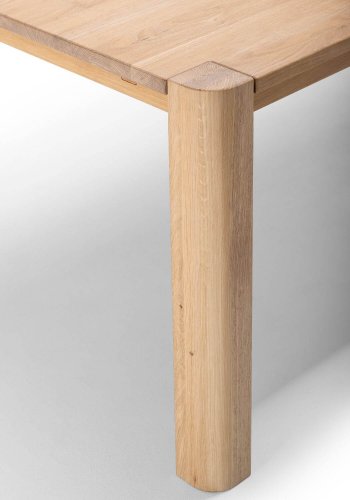 NocNoi Aakjr Erweiterungsplatte - natürliche Wildeiche, abgerundete Ecke, (50x95)