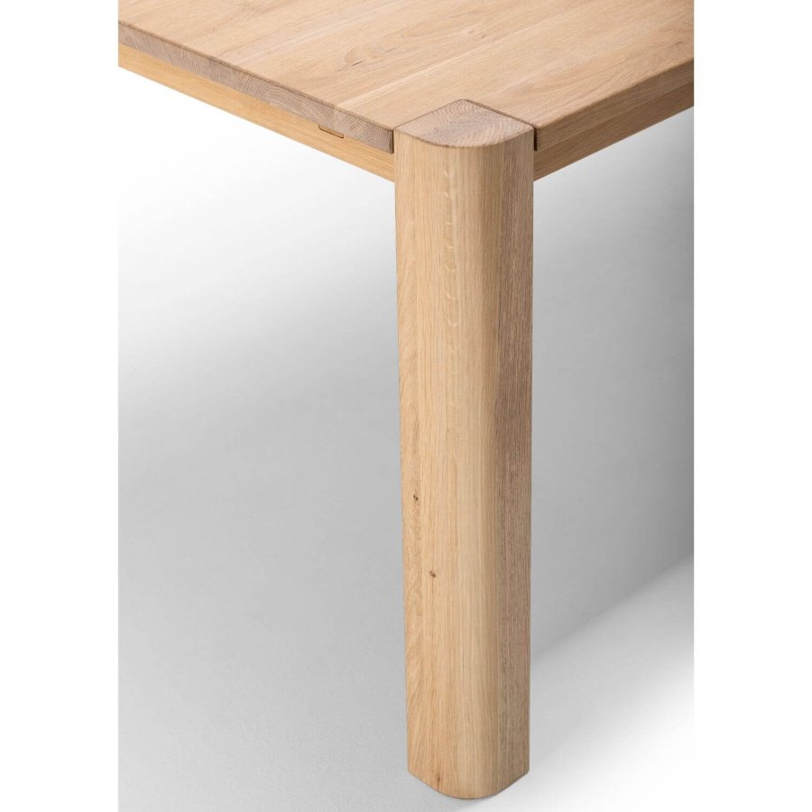 NocNoi Aakjr Erweiterungsplatte - natürliche Wildeiche, abgerundete Ecke, (50x95)