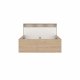 TVILUM Ikast Bett mit 2 Schubladen 140x200, Jackson Hickory / Weiß, 149,8 x 216 x 96,8 cm