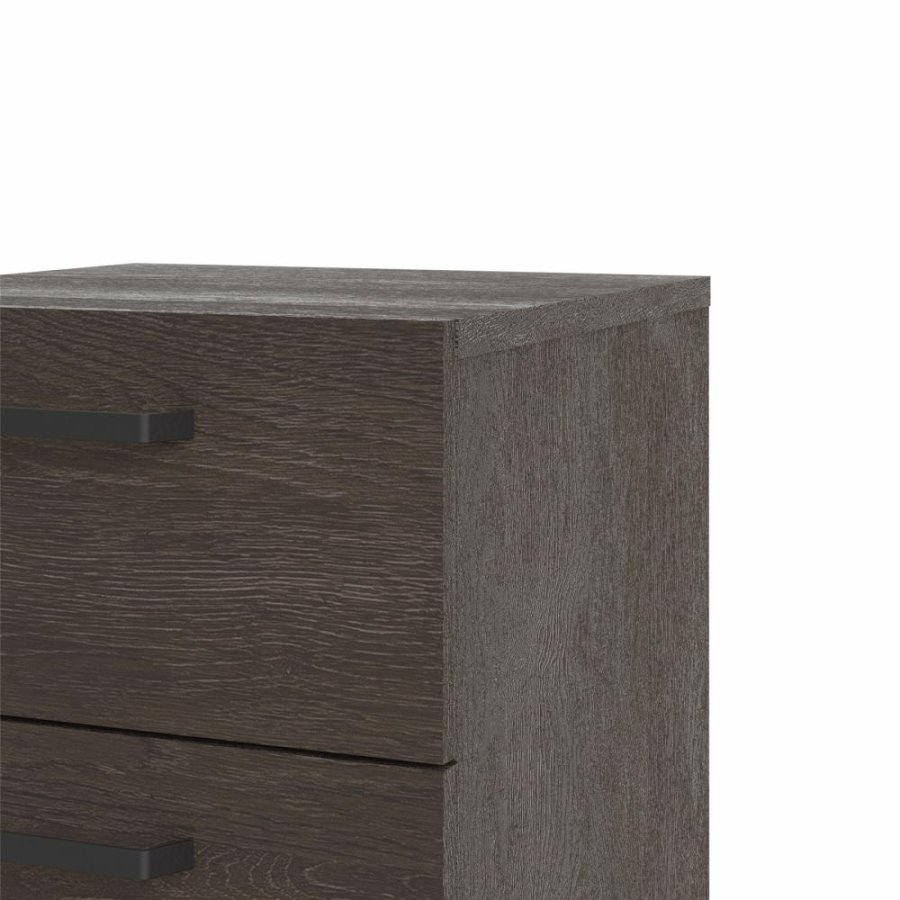 TWILUM Dallas sngbord, w. 2 ldor - brun folie (40x40,25)