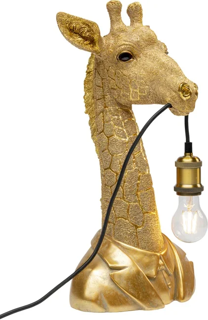 KARE DESIGN Animal Giraffe bordlampe - guld polyresin