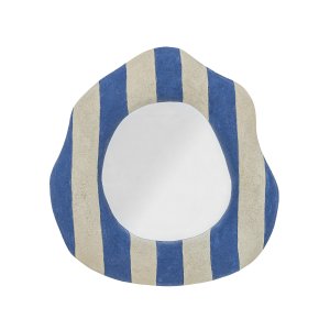 BLOOMINGVILLE Travis vgspejl, organisk - spejlglas og bl polyresin (L39,5xH38,5xB3,5)