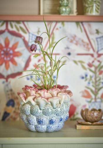 CREATIVE COLLECTION Maidan Blumentopfhalter, Rosa, Steingut (T20,5xH18 cm)