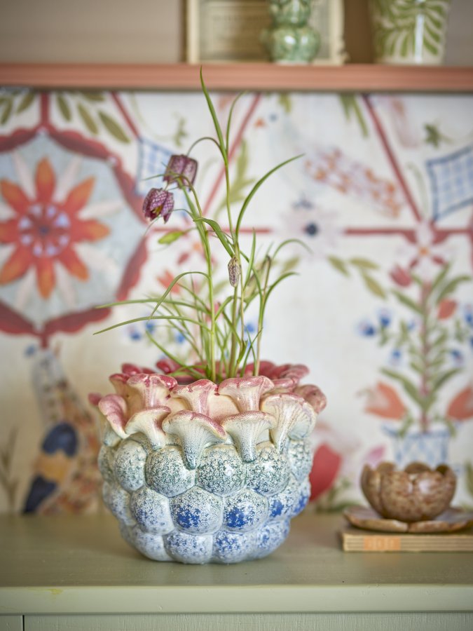 CREATIVE COLLECTION Maidan Blumentopfhalter, Rosa, Steingut (T20,5xH18 cm)