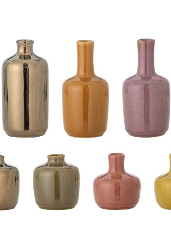 BLOOMINGVILLE Maien Vase, Brun, Steinty