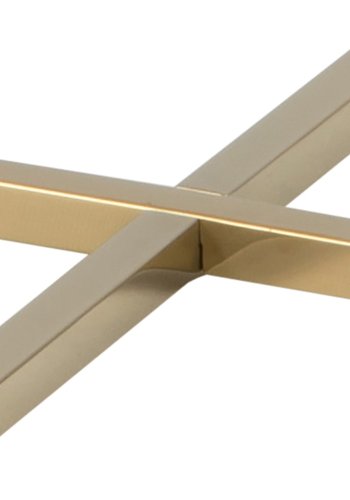 ACT NORDIC rund Alisma sofabord - glas m. grn marmor print og guld metal (:80)