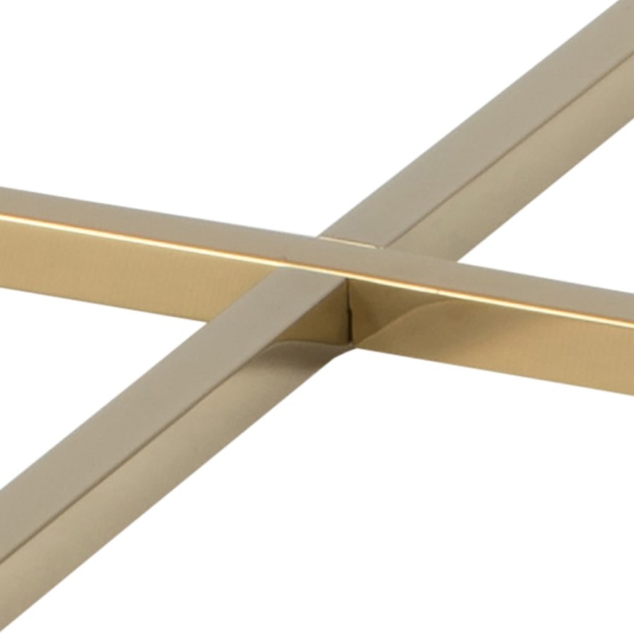 ACT NORDIC rund Alisma sofabord - glas m. grn marmor print og guld metal (:80)