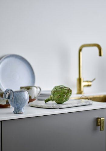 BLOOMINGVILLE Avonlea Tasse, Blau, Steingut (D9xH10,5 cm, 4er-Set)